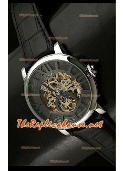 Mens Ronde De Cartier Replica Watch in Gold Movement - 43MM