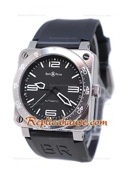 Bell and Ross BR 03 Type Aviation Brushed Steel Swiss Watch