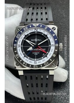 Bell and Ross BR03 GMT Compass Blue/Black Bezel Swiss Replica Watch 