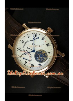 Breguet Retrograde Day/Date Japanese Automatic Watch with Tourbillon