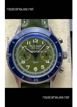 Blancpain Air Command Steel Casing Blue Bezel Super Clone Watch 
