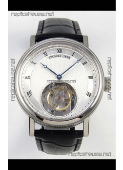 Breguet Classique Tourbillon Stainless Steel Roman Dial Super Clone Watch 