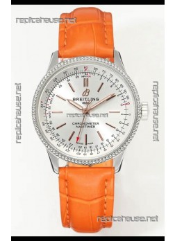 Navitimer Automatic 36 Steel Dial Steel Casing Super Clone Watch 