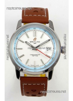 Top Time B31 38mm White Dial Red Seconds Hands Super Clone Watch 