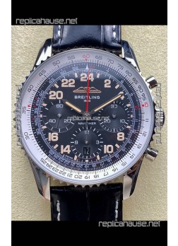 Breitling Navitimer B02 Stainless Grey Dial Swiss Replica Watch  