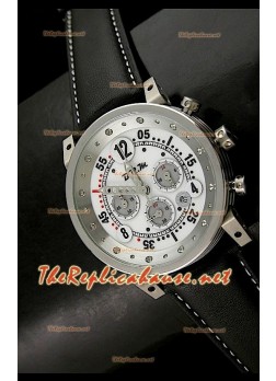B.R.M V Series Japanese White Dial Watch