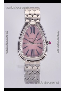 Serpenti Seduttori Pink Pearl dial in Steel Casing Super Clone Watch