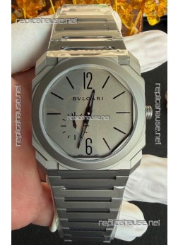 Octo Finissmo 7MM Thick Titanium Case Grey Dial Super Clone Watch 