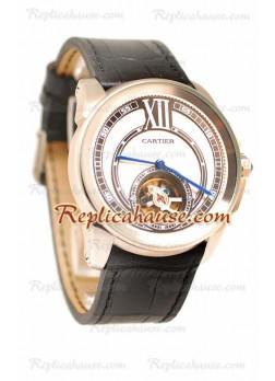 Calibre de Cartier Flying Tourbillon Wristwatch CTR32