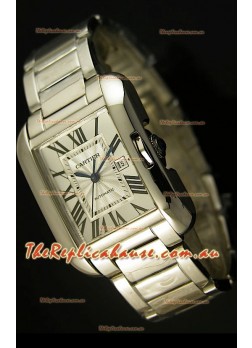 Cartier Tank Anglaise Mid Sized Swiss Watch - 1:1 Mirror Replica Watch