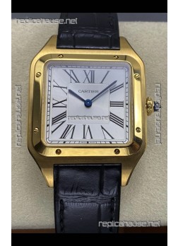 Cartier Santos Dumont in Yellow Gold 31MM Super Clone Watch 