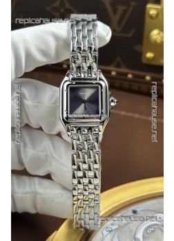 Cartier Panthere 22MM Steel Casing in Grey Dial Super Clone Watch 