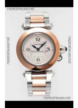 Pasha De Cartier Two Tone Casing Watch 30MM Super Clone Watch 