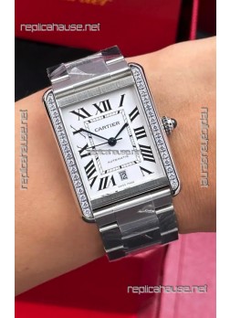 Cartier Tank Solo Swiss Automatic 31MM Diamonds Super Clone Watch 