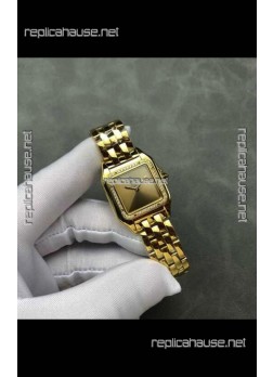 PANTHERE de Cartier 27MM Gold Diamonds Dial Super Clone Watch 