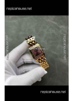 PANTHERE de Cartier 27MM Red Dial Super Clone Watch 