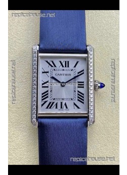 Cartier Tank Louis 25MM Swiss Quartz Movement Blue Strap 