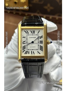 Cartier Tank Louis Automatic 27mm in Yellow Gold Super Clone Watch 