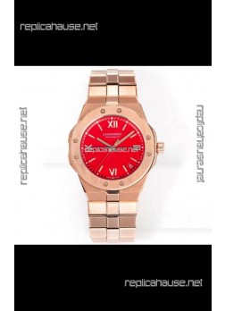 Chopard Alpine Eagle Rose Gold Red Dial Super Clone Replica Watch