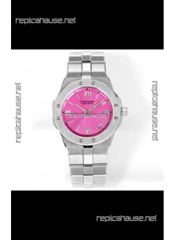 Chopard Alpine Eagle Stainless Steel Pink Dial Super Clone Replica Watch