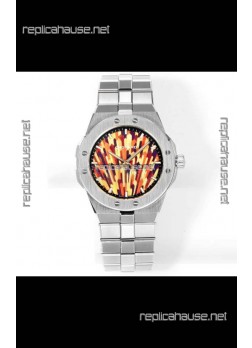Chopard Alpine Eagle Stainless Steel Fiery Dial Super Clone Replica Watch