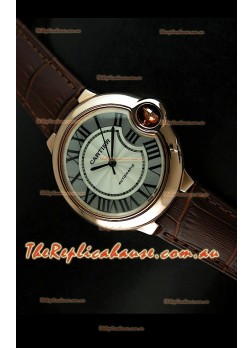 Ballon De Cartier Swiss Replica Watch in Rose Gold - 1:1 Mirror Replica 