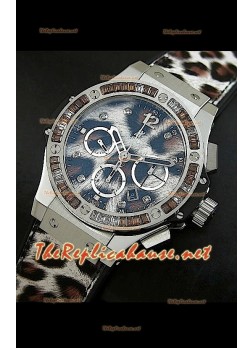 Hublot Big Bang Stainless Steel Casing Leopard Edition Watch