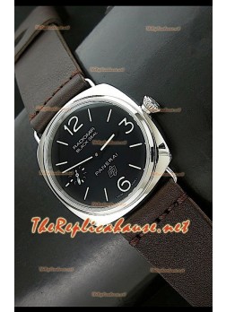 Panerai Radiomir Swiss Vintage Style OP Logo Watch - Brown Strap