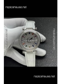Franck Muller Double Mystery Swiss Quartz Watch in Steel Casing