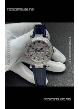 Franck Muller Double Mystery Swiss Quartz Watch in Steel Casing