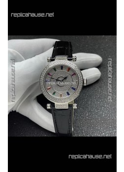 Franck Muller Double Mystery Swiss Quartz Watch in Steel Casing