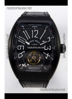 Franck Muller V45 Tourbillon Black DLC Super Clone Watch 