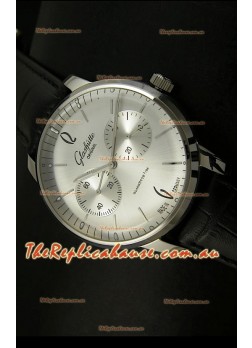 Glashuette Senator Japanese Replica Watch in Steel Dial