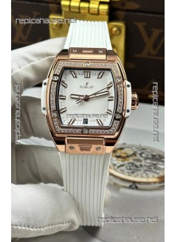 Hublot Spirit of Big Bang Rose Gold White Dial 39MM Super Clone Watch 