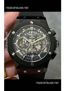 Hublot Classic Fusion Chronograph Black PVD Skeleton Super Clone Watch  