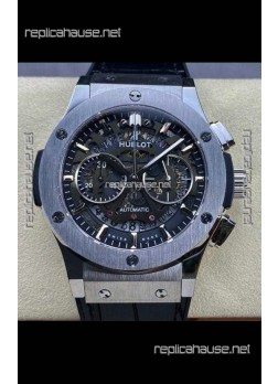 Hublot Classic Fusion Chronograph Stainless Steel Skeleton Super Clone Watch 