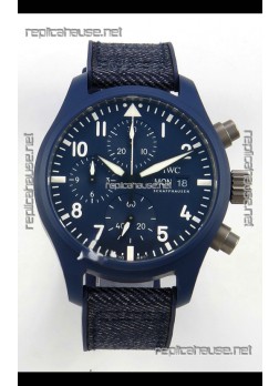IWC PILOT'S Chronograph Top Gun Oceana Blue Super Clone Watch 