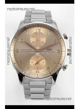 IWC Portuguese Chronograph Champange Dial Super Clone Watch 
