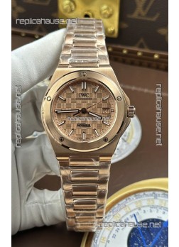 IWC Ingenieur Rose Gold Case and Dial Super Clone Watch 