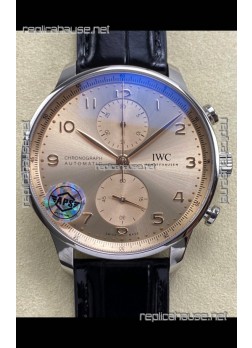 IWC Portuguese Chronograph Champange Dial Super Clone Watch 