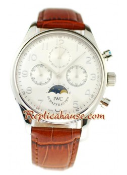IWC Portuguese Perpetual Calander Swiss Wristwatch IWC142