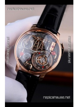 Jacob & Co Oil Pump Rose Gold  Japanese Automatic Movement Watch 