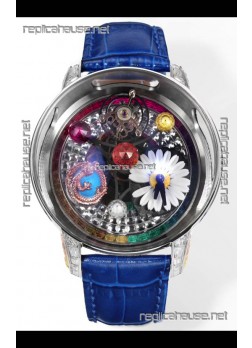 Jacob & CO Astronomia G-Dragon Steel Casing Blue Strap Tourbillon Swiss Replica Watch