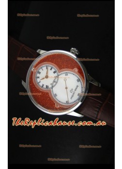 Jaquet Droz Grande Seconde Watch in Red Dial Stainless Steel Case