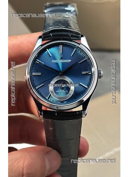 Jaeger LeCoultre Master Ultra Thin Blue Enamel Moonphase Dial Super Clone Watch 