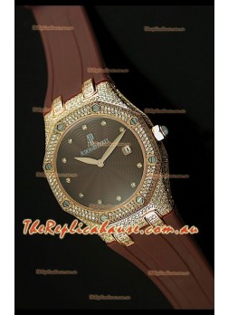 Audemars Piguet Royal Oak LADY Replica Watch in Pink Gold Casing