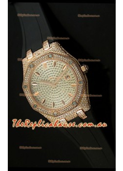 Audemars Piguet Royal Oak LADY Replica Watch in Diamonds Dial Edition
