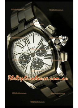 Cartier Roadster Chronograph XL Original DLC Coated 1:1 Mirror Replica Watch