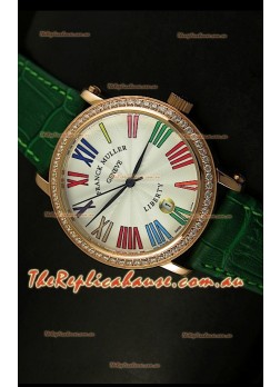 Franck Muller Master of Complications Liberty Japanese Watch in Green Strap
