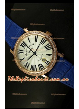 Franck Muller Master of Complications Liberty Japanese Watch in Purple Strap